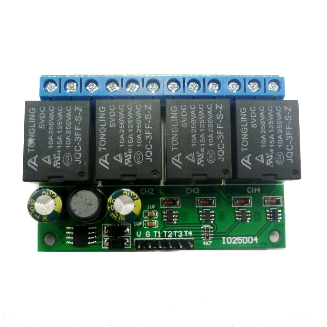 Shelly Relay Module - 4ch DC 6V-24V Flip-Flop Latch Relay