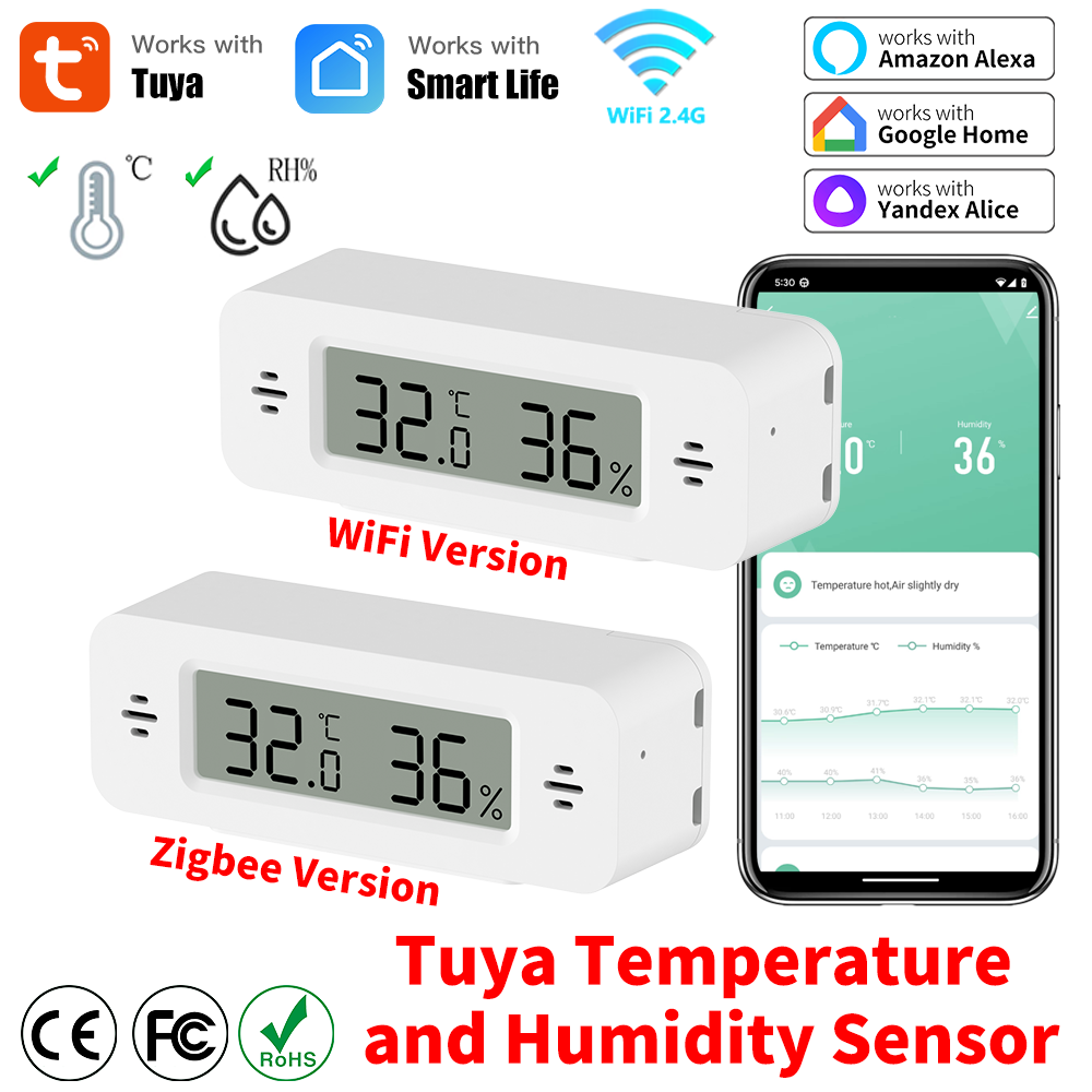 Tuya WiFi/Zigbee Temperature H - огляд і ціна Home Automation Ideas