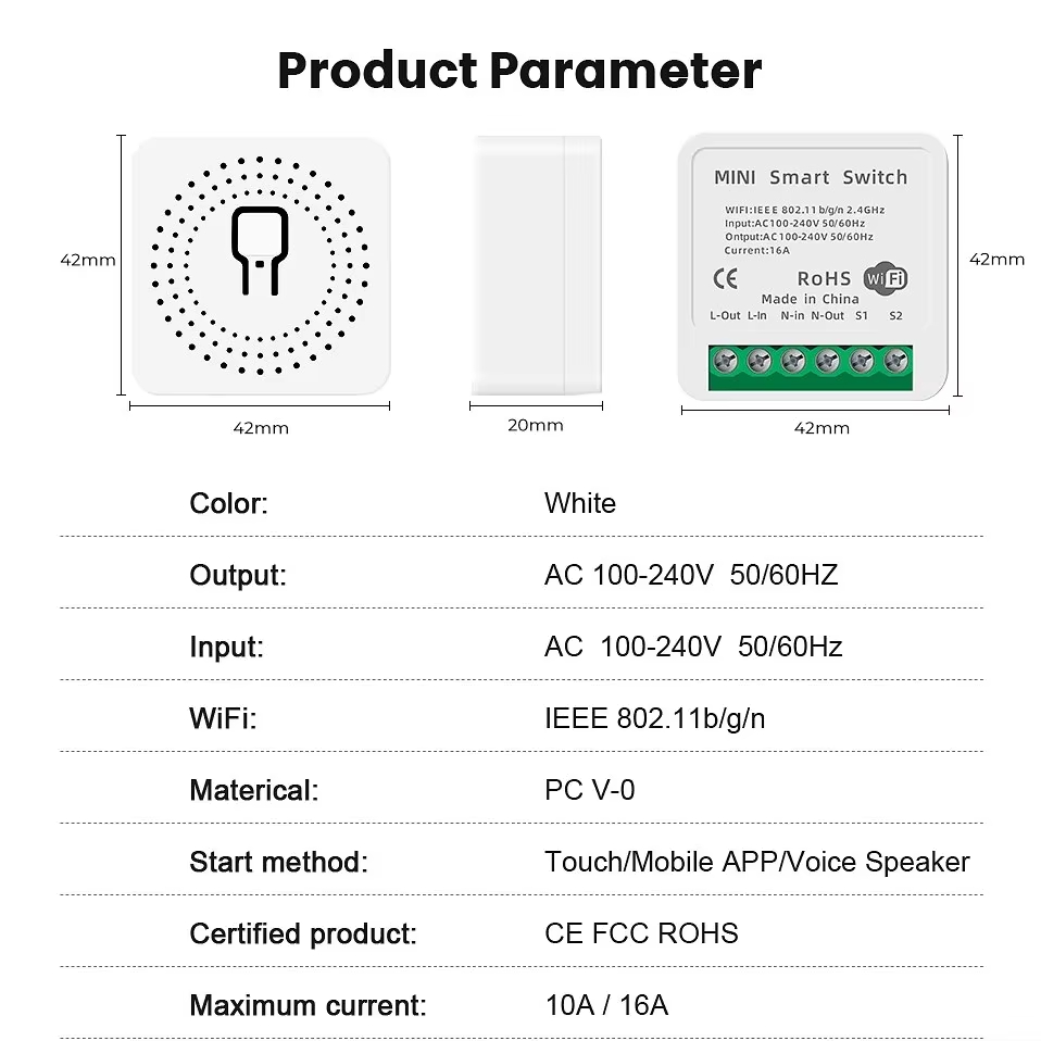 Mini 16A WiFi Switch Smart Lif - огляд і ціна Home Automation Ideas