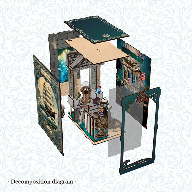 3D Wooden DIY Bookend Puzzle H - огляд і ціна Smart Home Automation Diy