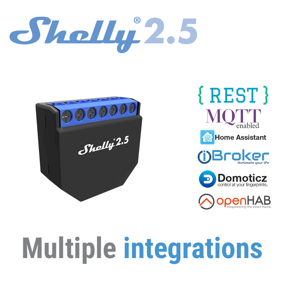 Shelly 2.5 Smart Home Double R - огляд і ціна Shelly Relay Module