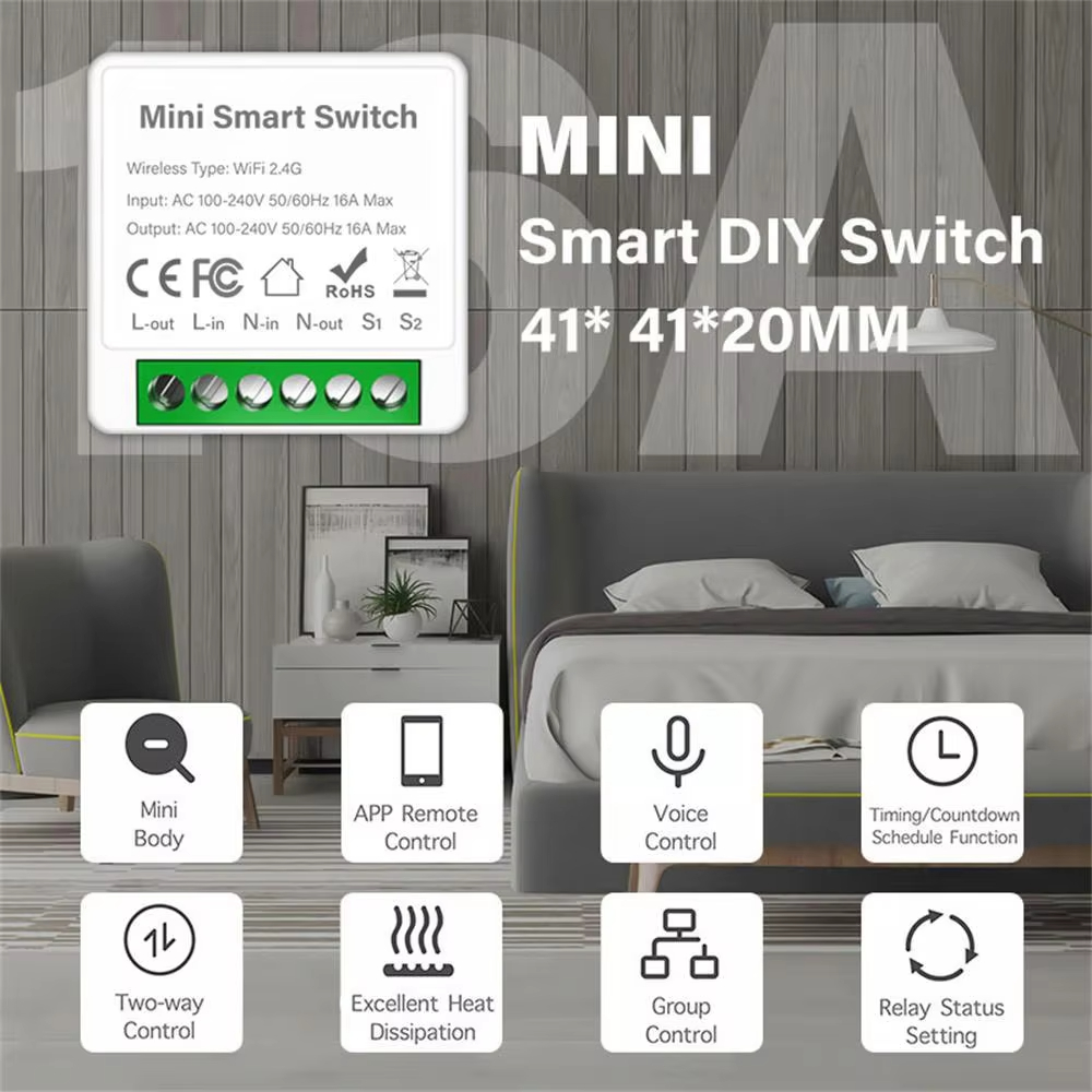 WiFi Zigbee3.0 Mini Smart Swit - огляд і ціна Smart Home Automation Diy