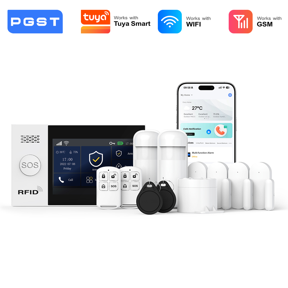PGST 2G GSM WiFi Alarm System  - огляд і ціна Smart Home Automation Diy