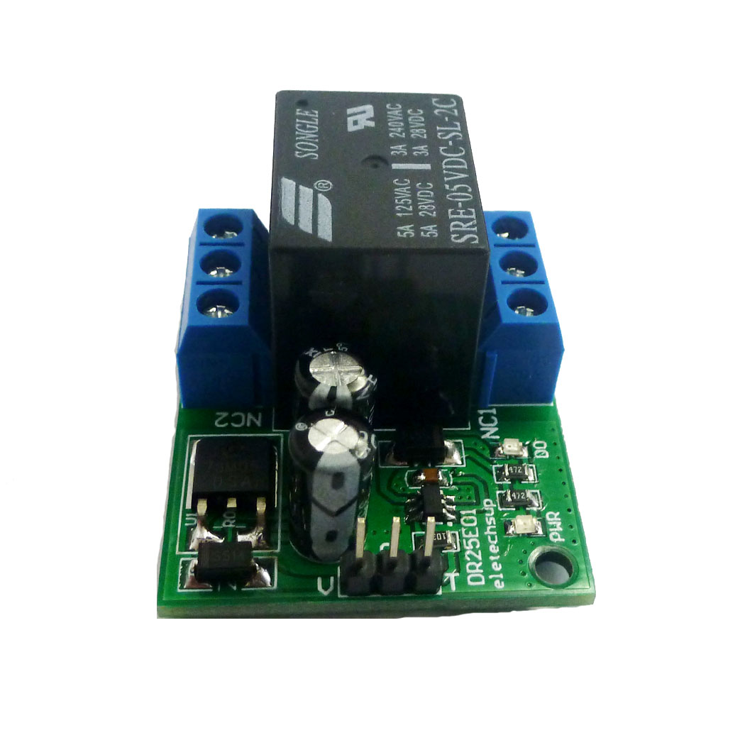 DR25E01 DC 6V 9V 12V 24V 3-5A  - огляд і ціна Shelly Relay Module