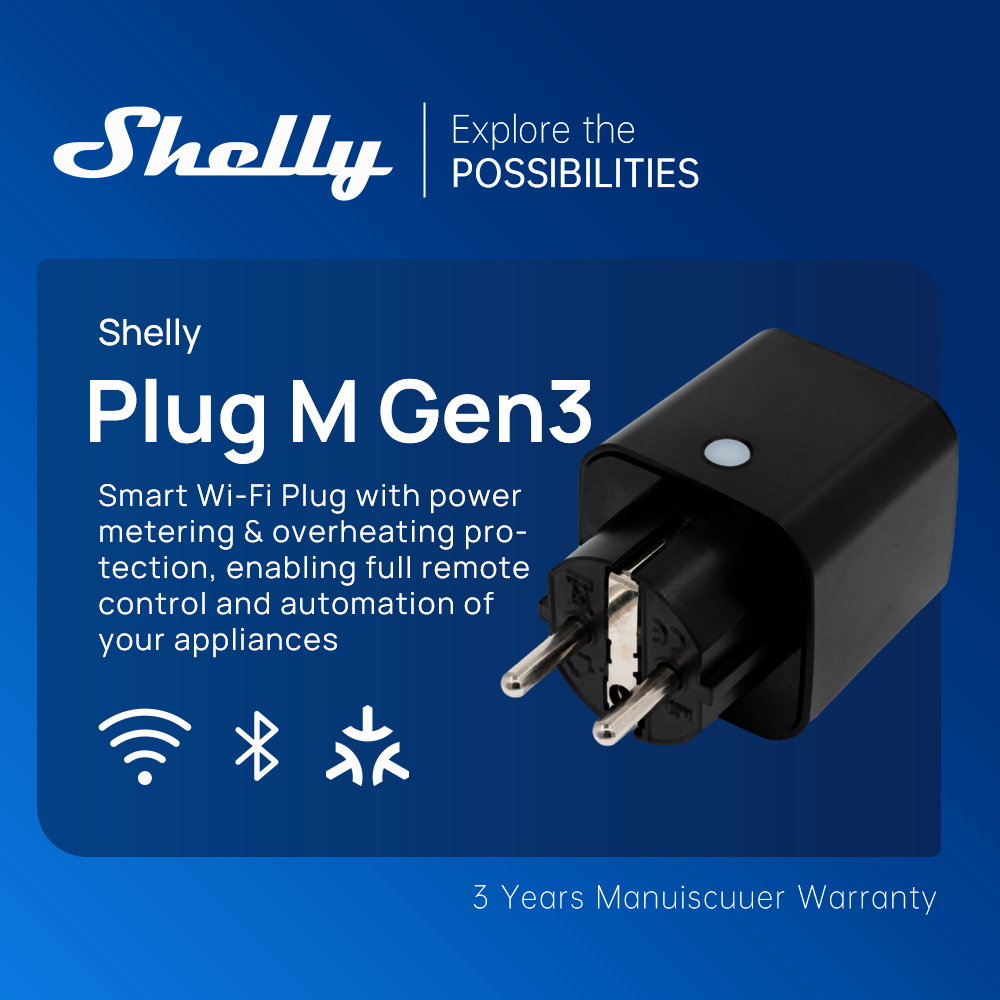 Shelly Plug M Gen3 WiFi Smart  - огляд і ціна Shelly Relay Module