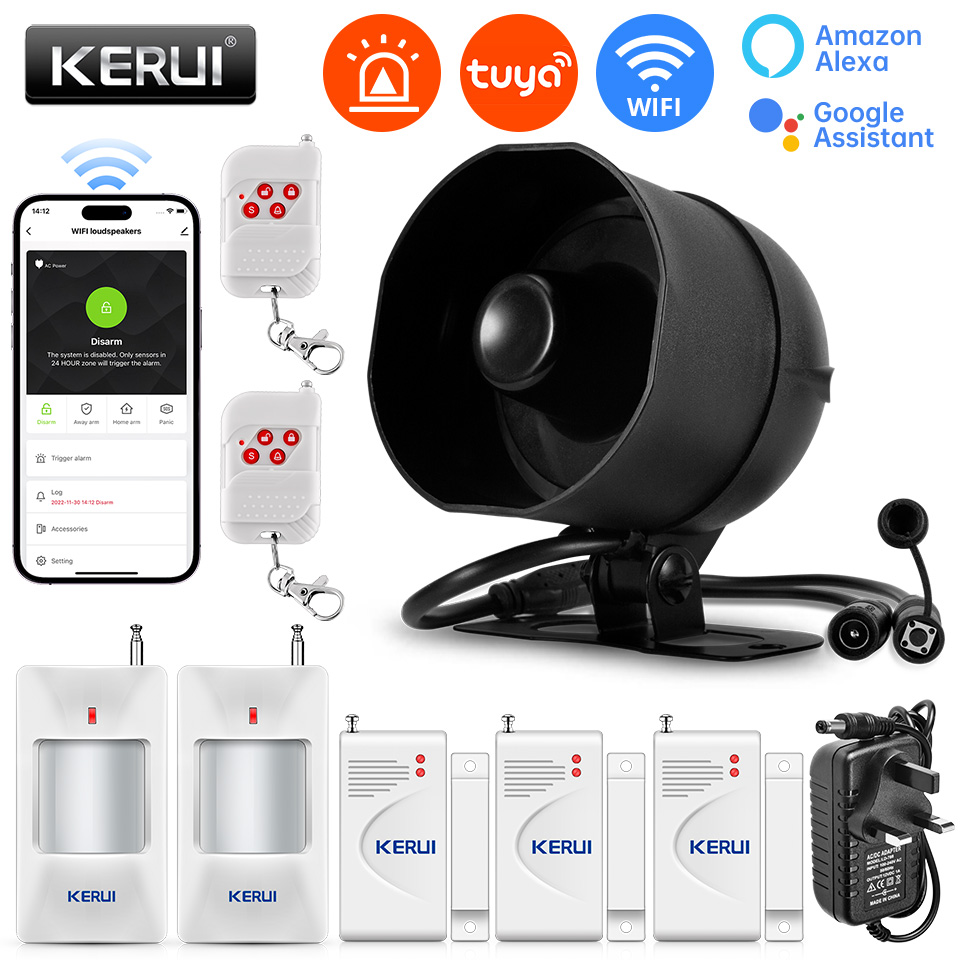 KERUI 120db Siren Alarm System - огляд і ціна Smart Home Automation Diy
