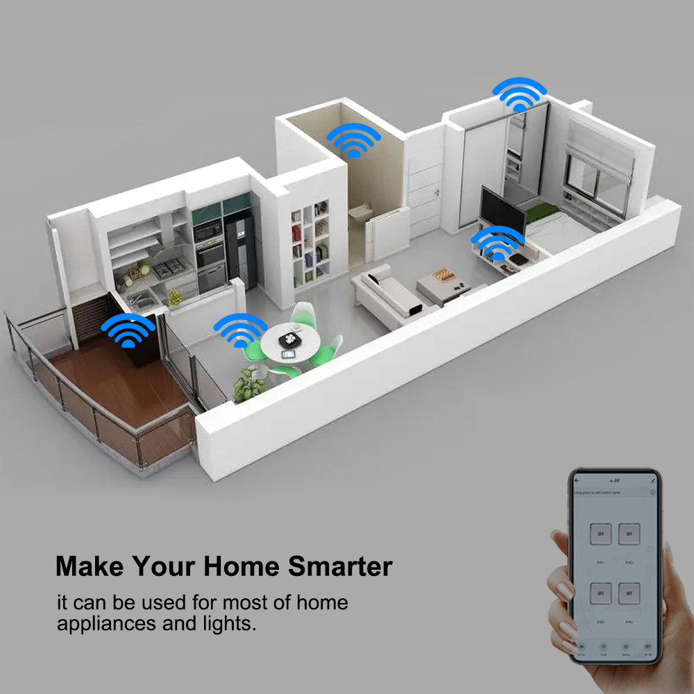 4CH Wifi / Zigbee Smart Relay  - огляд і ціна Smart Home Automation Diy