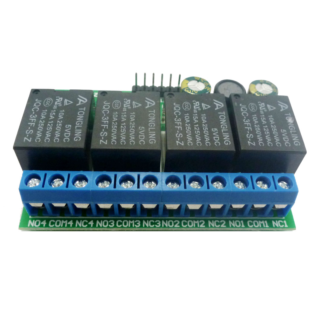 4ch DC 6V-24V Flip-Flop Latch  - огляд і ціна Shelly Relay Module