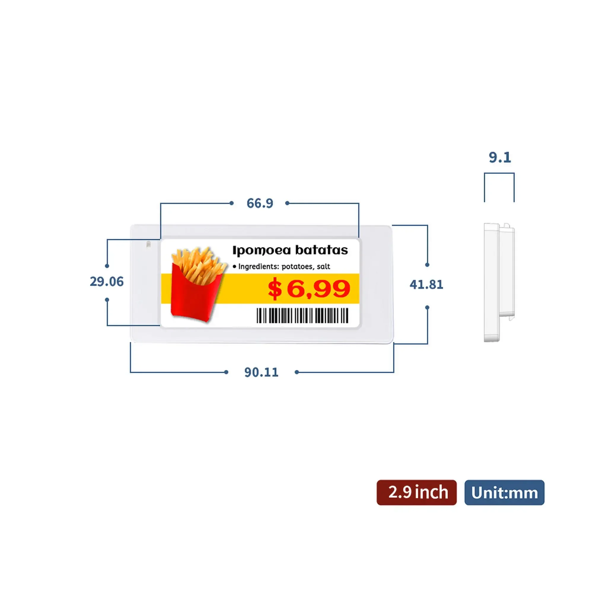 10pcs 2.9 Inch Size Digital Pr - огляд і ціна Display Epaper 2.9