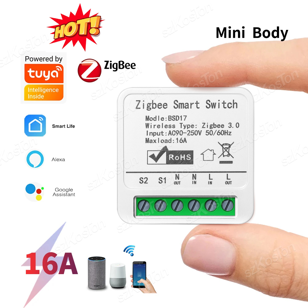 16A Tuya ZigBee Smart Switch M - огляд і ціна Smart Home Automation Diy