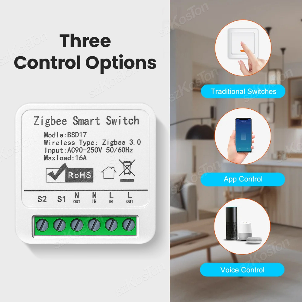 16A Tuya ZigBee Smart Switch M - огляд і ціна Smart Home Automation Diy